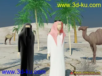 3D打印模型arabic man and woman的图片