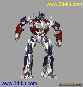 3D打印模型擎天柱—高模—绑定+动画，的图片