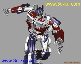 3D打印模型擎天柱—高模—绑定+动画，的图片