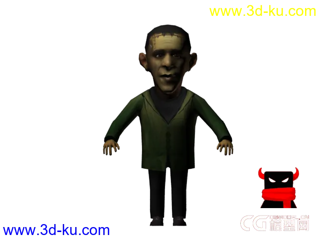 美国总统奥巴马模型——恶搞Q版奥巴马的图片3