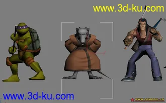 3D打印模型忍者龜的图片