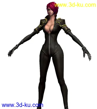 3D打印模型霸气的标准身材 娘们的图片