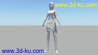 3D打印模型女性角色一枚的图片