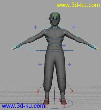 3D打印模型李小龙绑定的图片