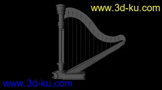 3D打印模型缅甸竖琴的图片