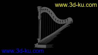 3D打印模型缅甸竖琴的图片