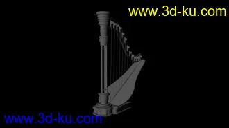 3D打印模型缅甸竖琴的图片