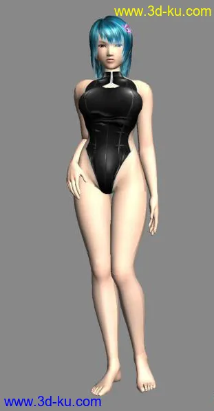 3D打印模型沙滩美女比基尼的图片