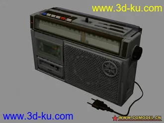 3D打印模型一款老式的收录机，勾起你的回忆的图片