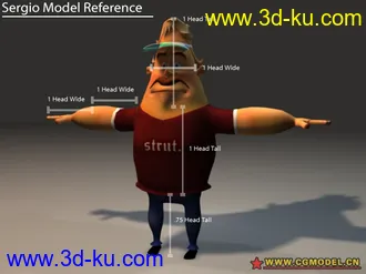 3D打印模型maya  国外高手绑定卡通人   帅的图片