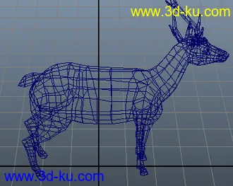 梅花鹿  低面模型  obj+sketchup的图片