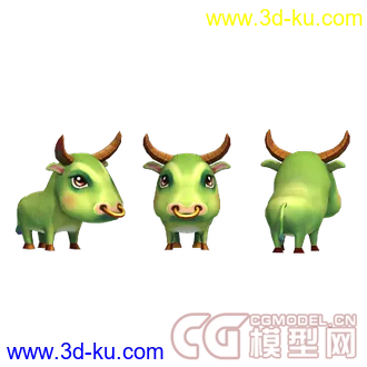 3D打印模型可爱的小牛宠物~~~~请指教的图片