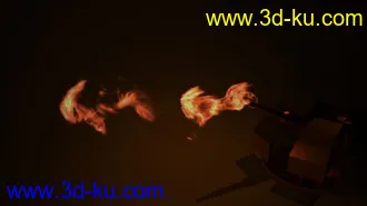 3D打印模型MAYA特效——喷火的图片