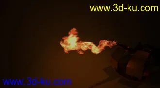 3D打印模型MAYA特效——喷火的图片