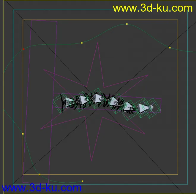 蜈蚣模型自带2套动画，有灯光及贴图的图片1