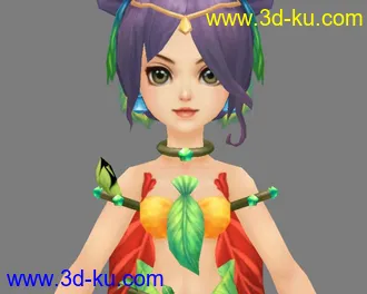 3D打印模型大眼小妹妹的图片