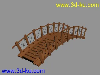 3D打印模型木桥的图片