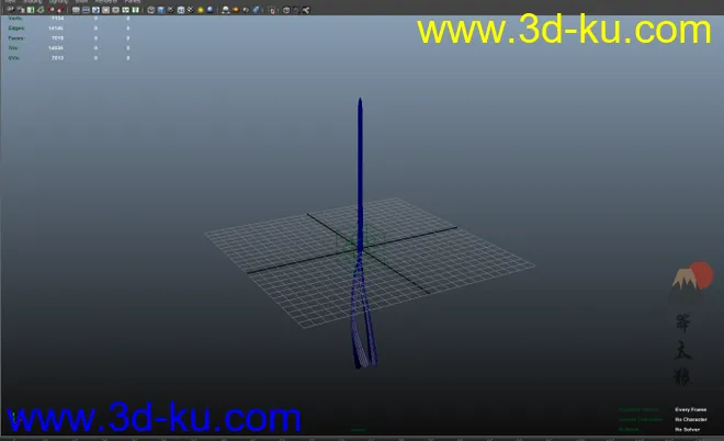 冷兵器暗器飞针Maya 3DMAX Keyshot 模型的图片4
