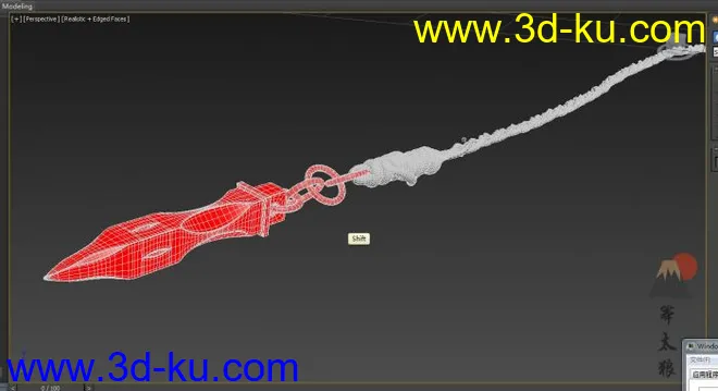 冷兵器暗器锥子 3DMax Maya Keyshot 模型的图片1