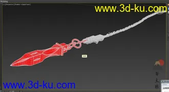 冷兵器暗器锥子 3DMax Maya Keyshot 模型的图片