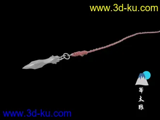 冷兵器暗器锥子 3DMax Maya Keyshot 模型的图片