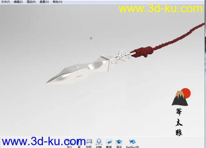冷兵器暗器锥子 3DMax Maya Keyshot 模型的图片4
