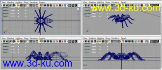 蜘蛛maya模型的图片
