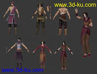 仙剑5外传龙套女角色模型带动画呈江湖帖图的图片