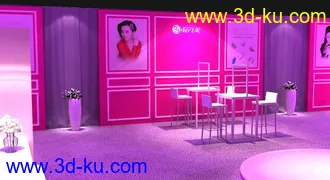 3D打印模型流行美概念购物区的图片