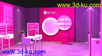3D打印模型流行美概念购物区的图片