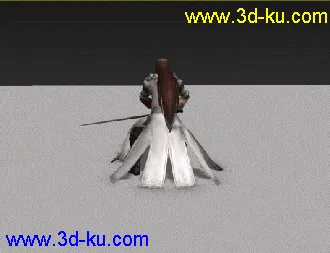 3D打印模型剑网三莫雨 T Pose带蒙皮的图片