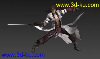 3D打印模型剑网三莫雨 T Pose带蒙皮的图片