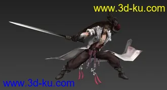 3D打印模型剑网三莫雨 T Pose带蒙皮的图片