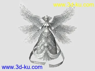 3D打印模型【雕像】六翼天使，放在城镇中心非常好的图片