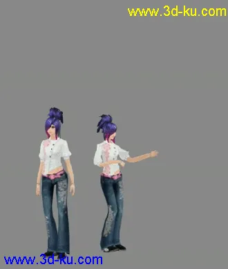 118Girl模型带动作呈当代帖图的图片