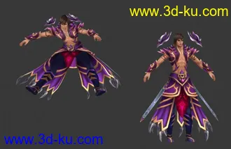 魔修 男 装备05模型带动作呈雄风帖图的图片