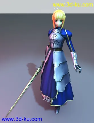 3D打印模型吾王saber的图片