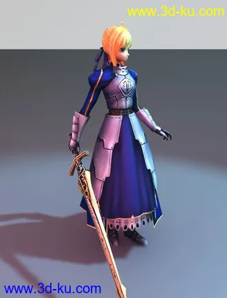 3D打印模型吾王saber的图片