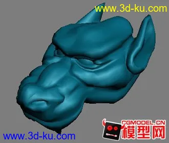3D打印模型怪兽头的图片