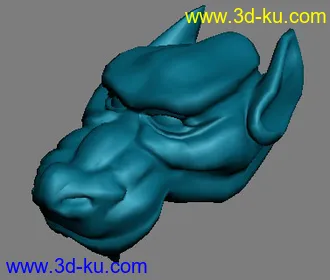 3D打印模型怪兽头的图片