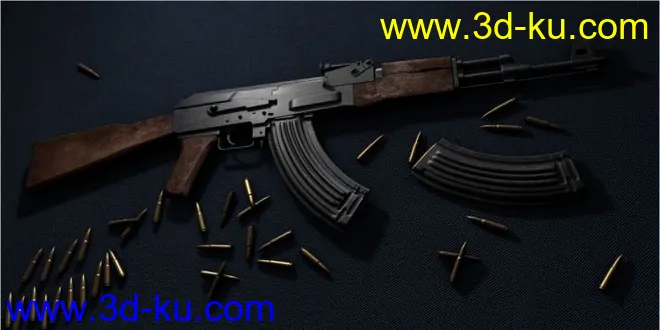 AK47做旧效果模型的图片1