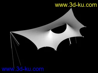 3D打印模型常用几个公园张拉膜的图片