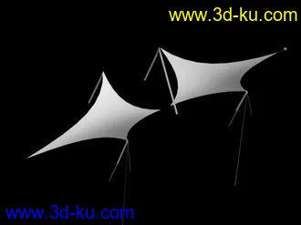 3D打印模型常用几个公园张拉膜的图片