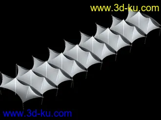 3D打印模型常用几个公园张拉膜的图片
