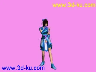 3D打印模型仙剑4韩菱纱动作的图片