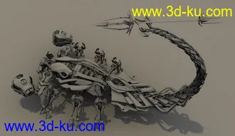 3D打印模型变形金刚机械蝎子的图片