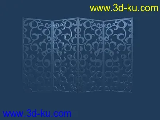 3D打印模型欧式屏风的图片
