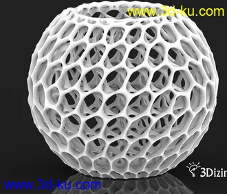 3D打印模型发个结构还不错的灯罩。的图片
