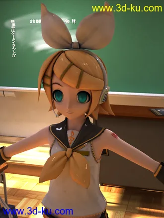 镜音玲日韩模型高模的图片