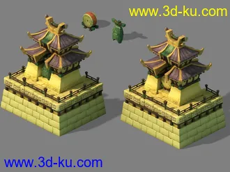 3D打印模型东方古代建筑的图片